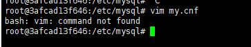 vim进入my.conf