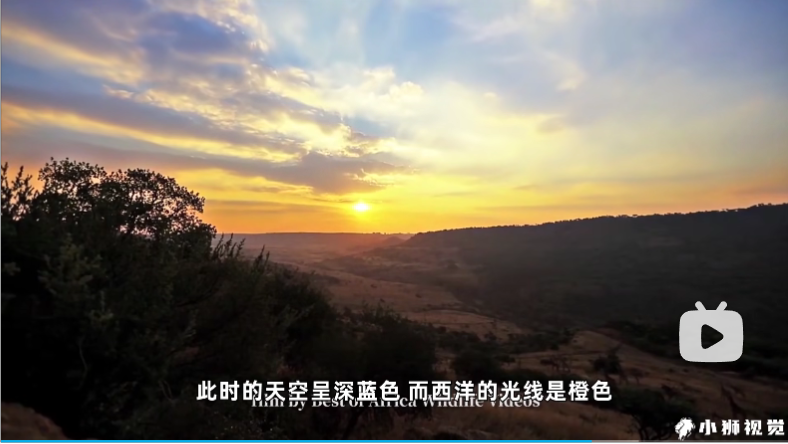 夕阳下的画面