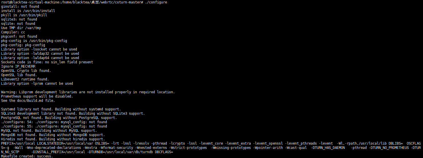configure正常运行